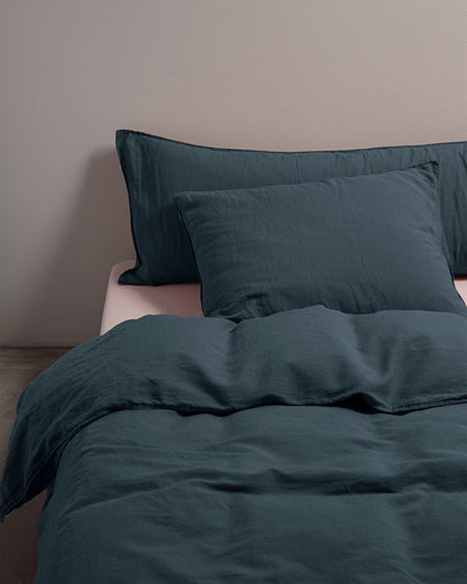 Housse de couette Lin Midnight Blue