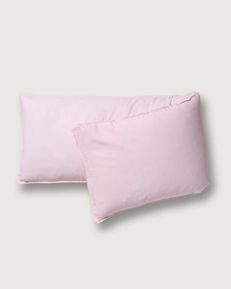 bedMATE Kissenbezug Leinen Shell Pink