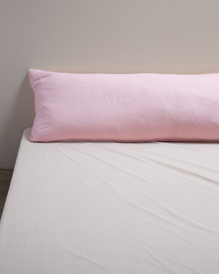 bedMATE Kissenbezug Leinen Shell Pink