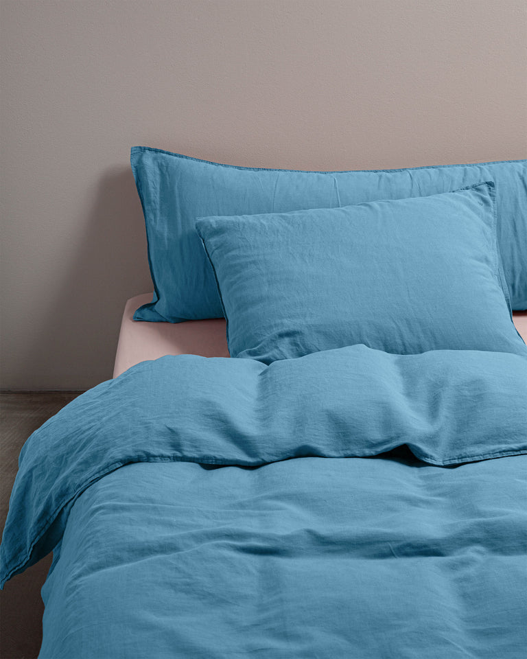 Dekbedovertrek Linnen True Blue