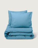 Bedding Set Linen True Blue