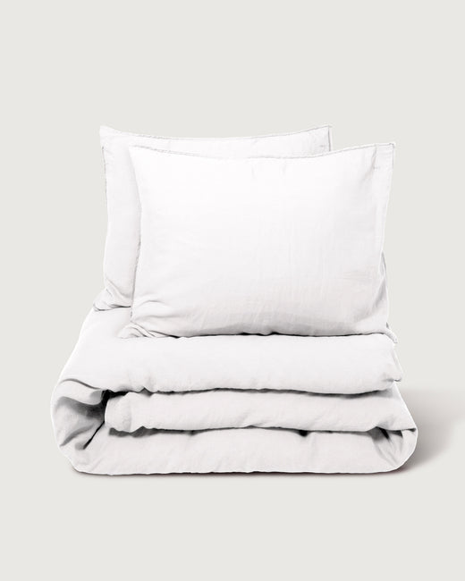Bedding Set Linen White