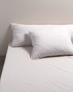 bedMATE Kissenbezug Leinen White