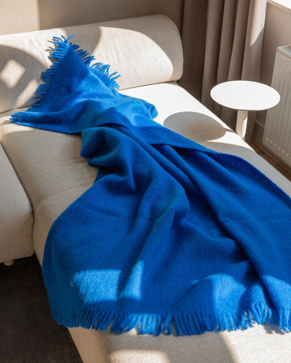 Mohair Plaid Cloud Cobalt Blue - SUITE702