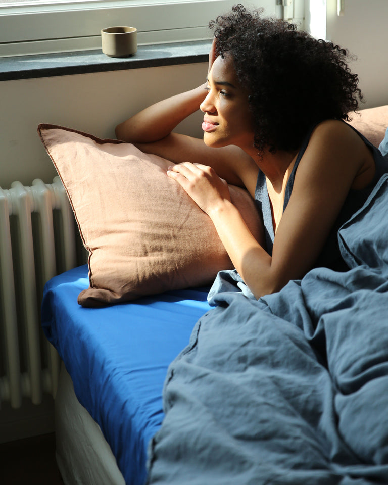 Hoeslaken Katoen Cobalt Blue - SUITE702