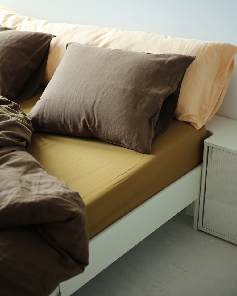 Kussensloop Linnen Dark Brown - SUITE702