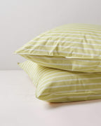 Kussensloop Set Katoen Streep Yellow Ecru - SUITE702
