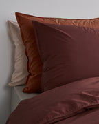 Housse De Couette Set Coton Brique Red - SUITE702