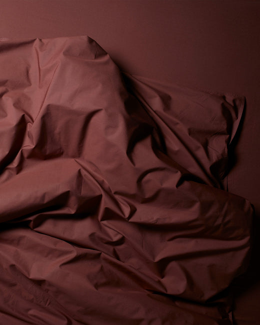 Housse De Couette Set Coton Brique Red - SUITE702