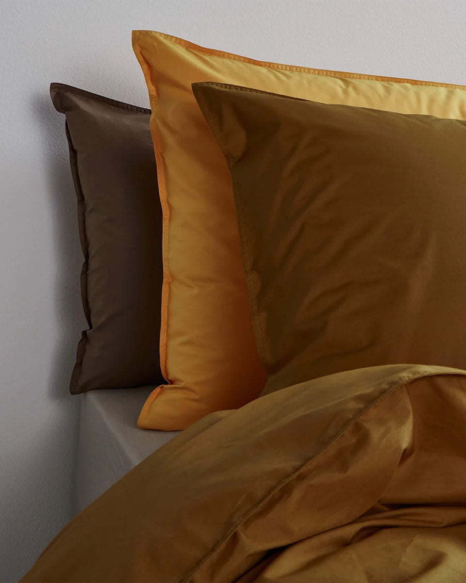 Parure de lit Baumwolle Khaki Gold