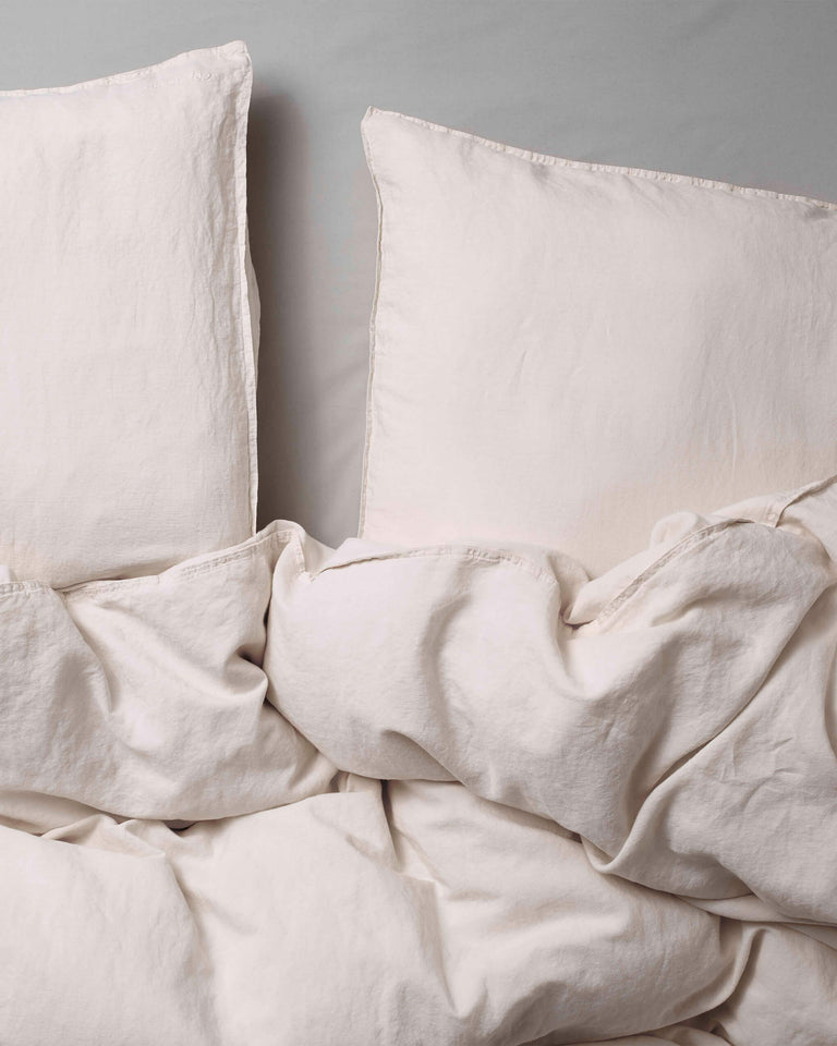 Parure de lit en lin lavé Ecru - SUITE702
