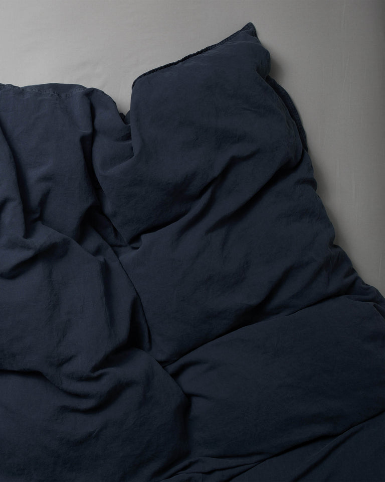Parure de lit en lin lavé Midnight Blue - SUITE702