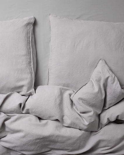 Parure de lit en lin lavé Stone Grey - SUITE702