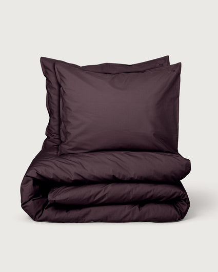 Beddengoed Set Katoen Plum Noir