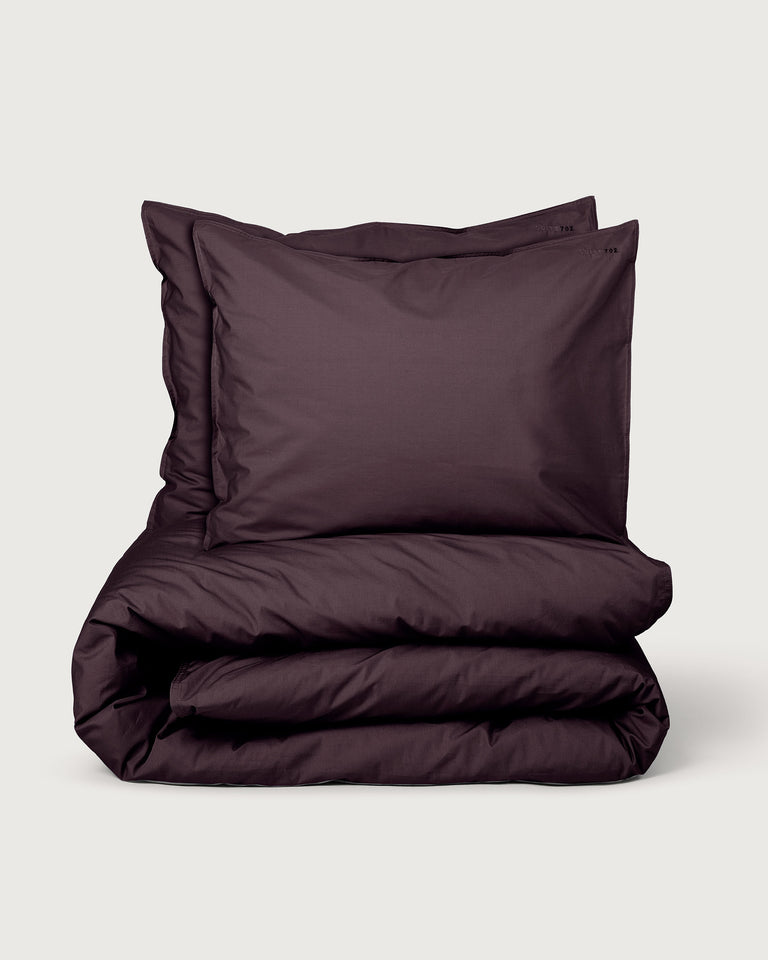 Beddengoed Set Katoen Plum Noir
