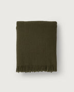 Mohair Plaid Cloud Dark Olive - SUITE702