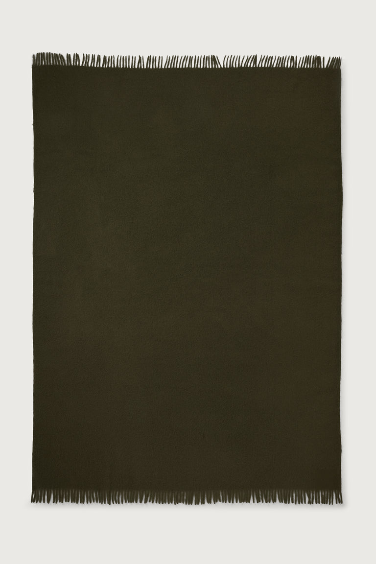 Mohair Plaid Cloud Dark Olive - SUITE702