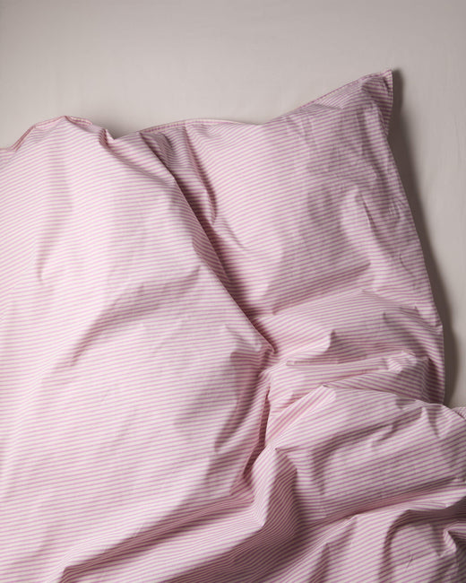 Dekbedovertrek Katoen Streep Pink Ecru - SUITE702
