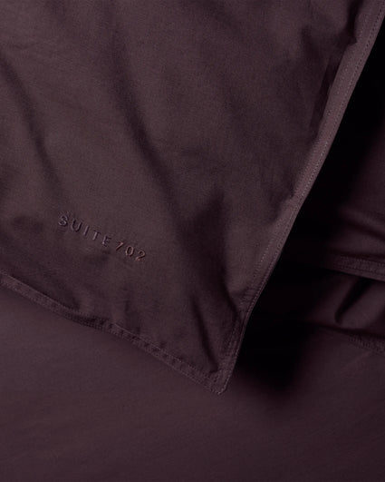 Parure de Lit Coton Plum Noir