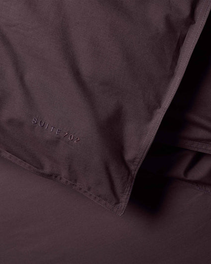 Dekbedovertrek Katoen Plum Noir