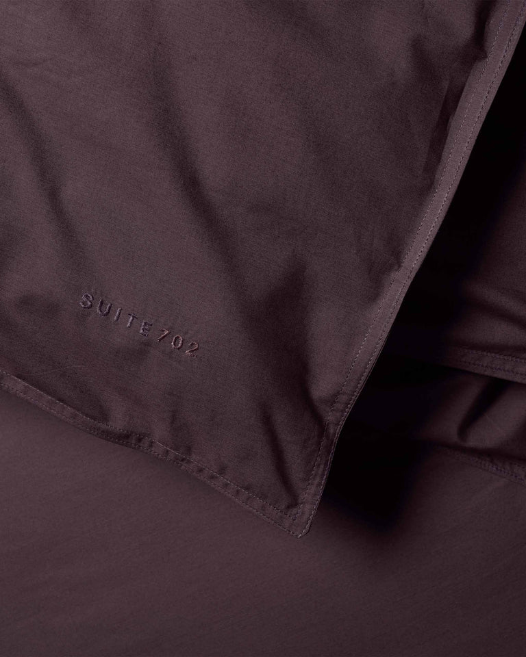 Dekbedovertrek Katoen Plum Noir