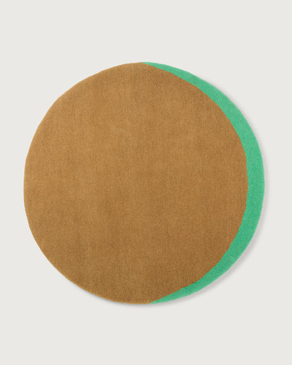 Vloerkleed Wol Eclipse Camel Mint - SUITE702