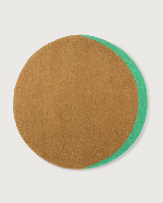 Vloerkleed Wol Eclipse Camel Mint - SUITE702