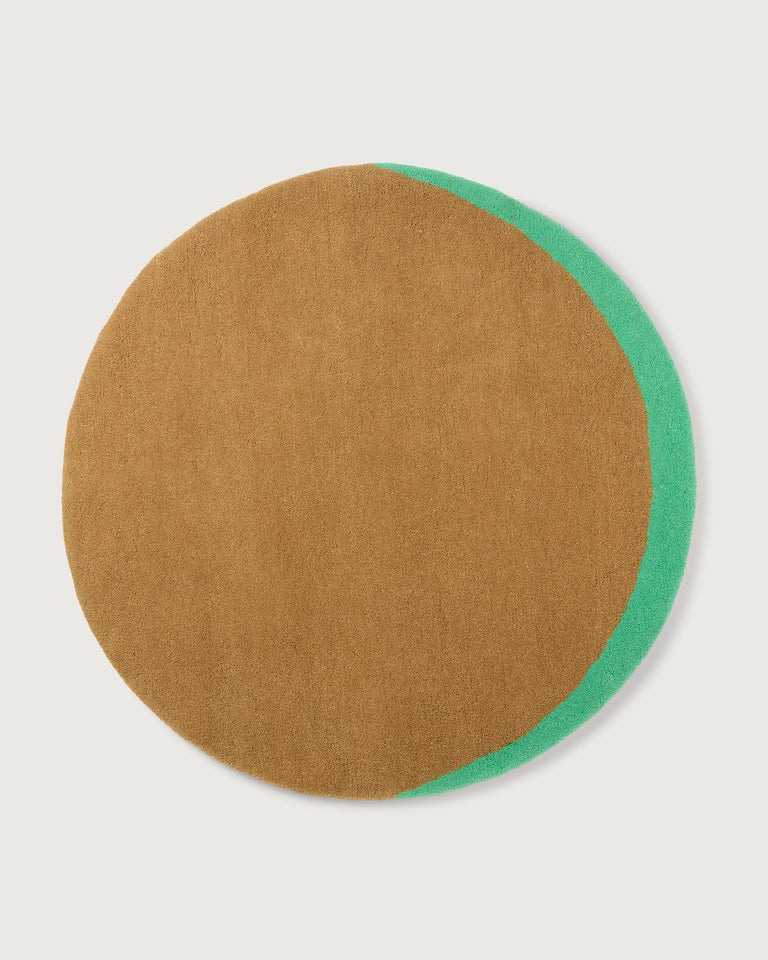 Vloerkleed Wol Eclipse Camel Mint - SUITE702