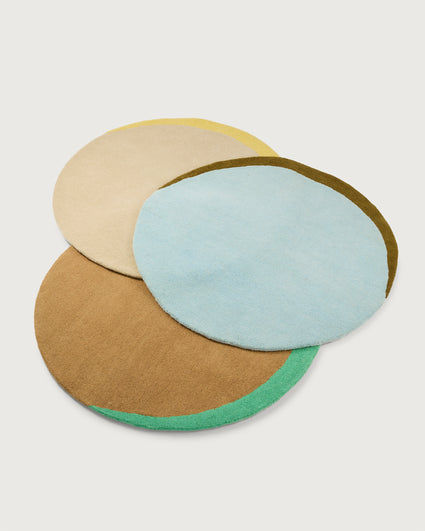 Vloerkleed Wol Eclipse Camel Mint - SUITE702