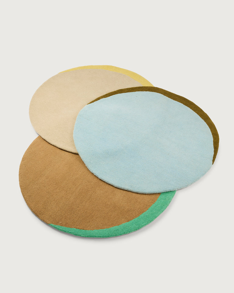 Vloerkleed Wol Eclipse Camel Mint - SUITE702