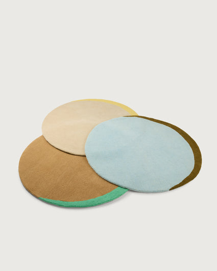 Vloerkleed Wol Eclipse Sky Blue Dark Olive - SUITE702