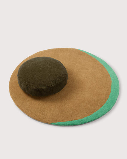 bigDOT Pillow cover Furry Dark Olive