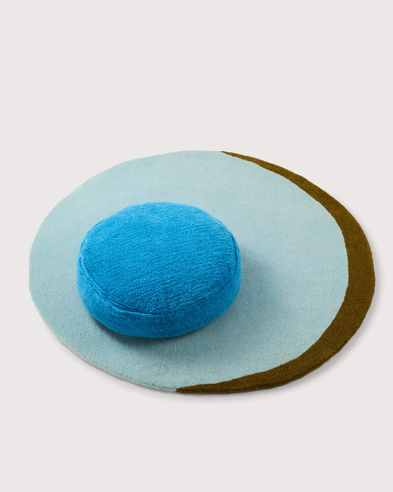 bigDOT Pillow cover Furry Brilliant Blue