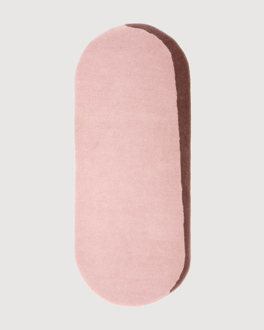 Teppich aus Wolle Eclipse Oval Blush Cocoa