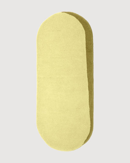 Teppich aus Wolle Eclipse Oval Lemon Grass Olive