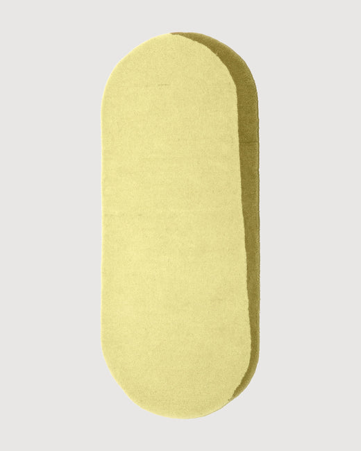Teppich aus Wolle Eclipse Oval Lemon Grass Olive