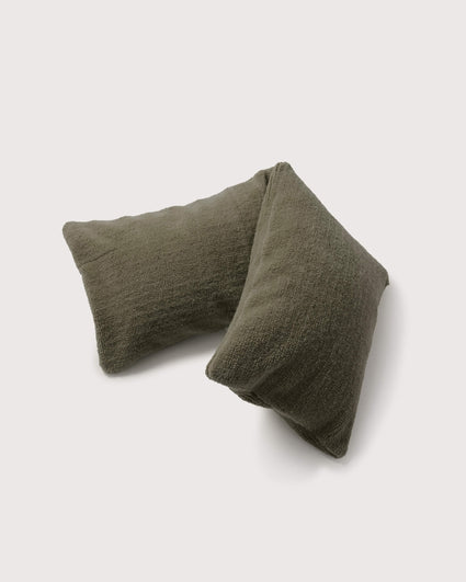 bedMATE Pillow cover Furry Dark Olive