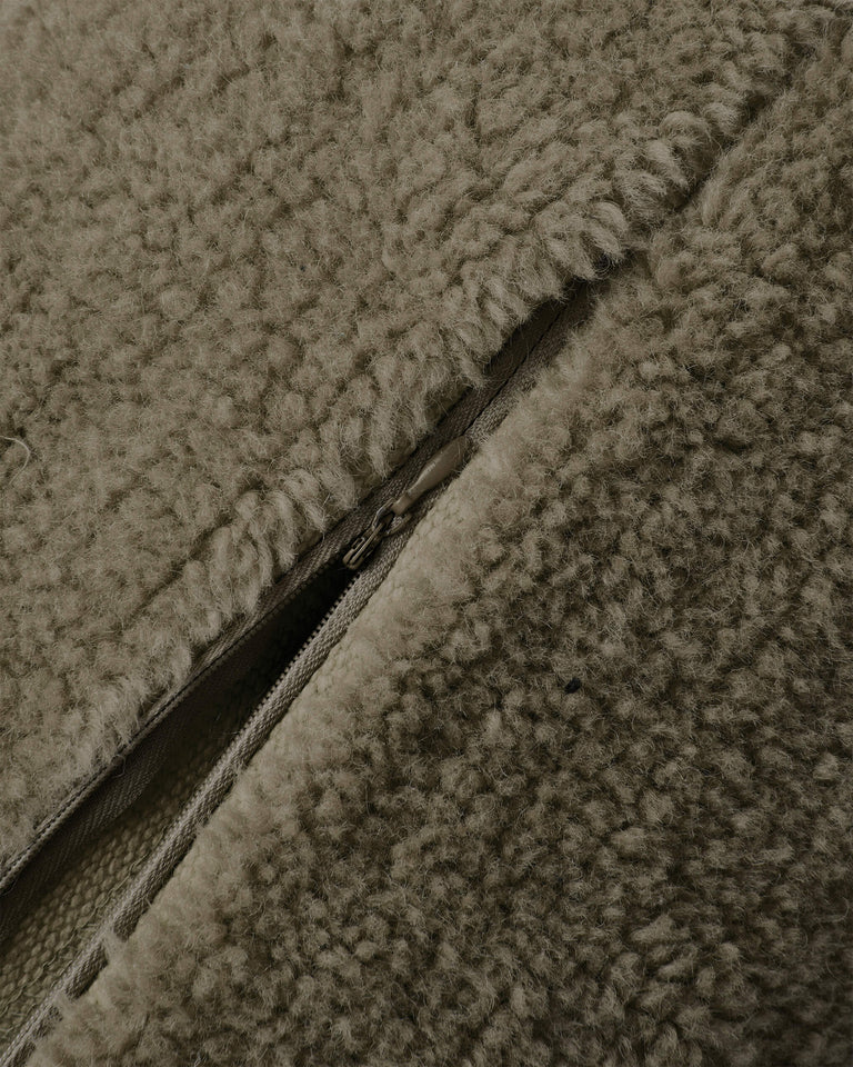 bedMATE Pillow cover Furry Dark Olive