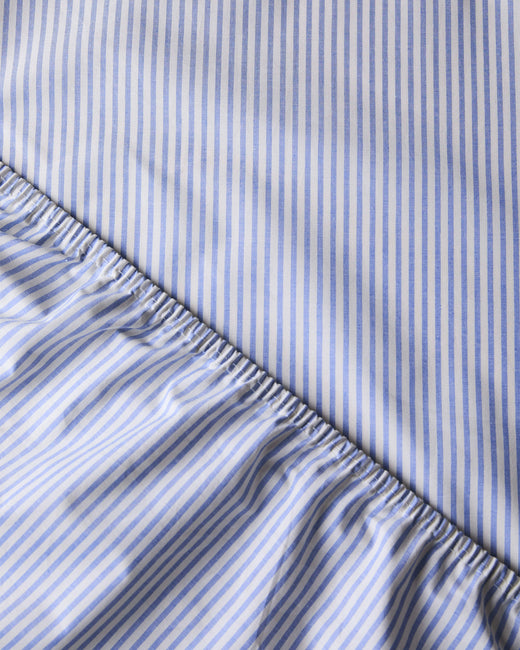Hoeslaken Katoen Streep Blue Ecru - SUITE702