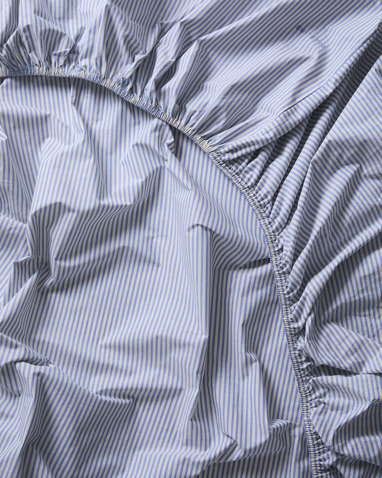 Hoeslaken Katoen Streep Blue Ecru - SUITE702