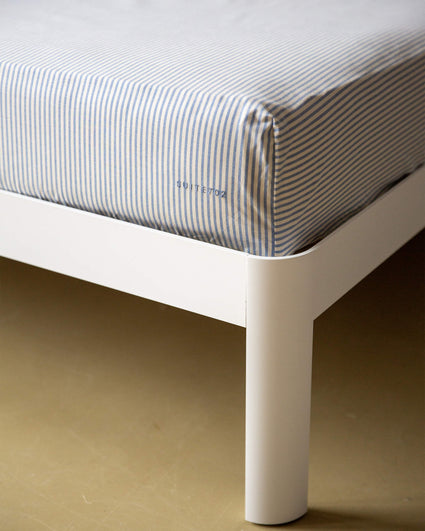 Hoeslaken Katoen Streep Blue Ecru - SUITE702