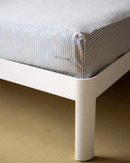 Hoeslaken Katoen Streep Blue Ecru - SUITE702