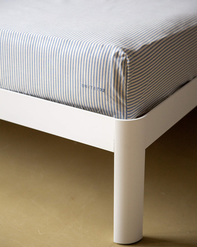 Hoeslaken Katoen Streep Blue Ecru - SUITE702