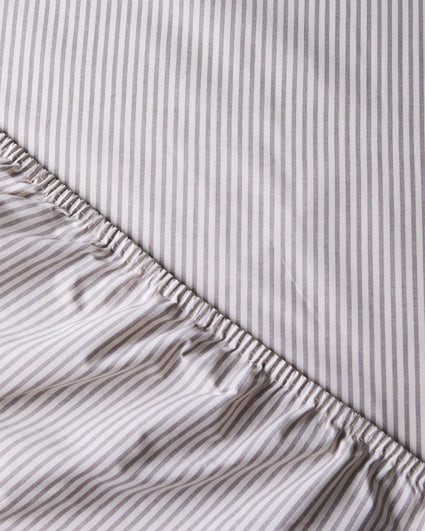 Hoeslaken Katoen Streep Brown Ecru - SUITE702