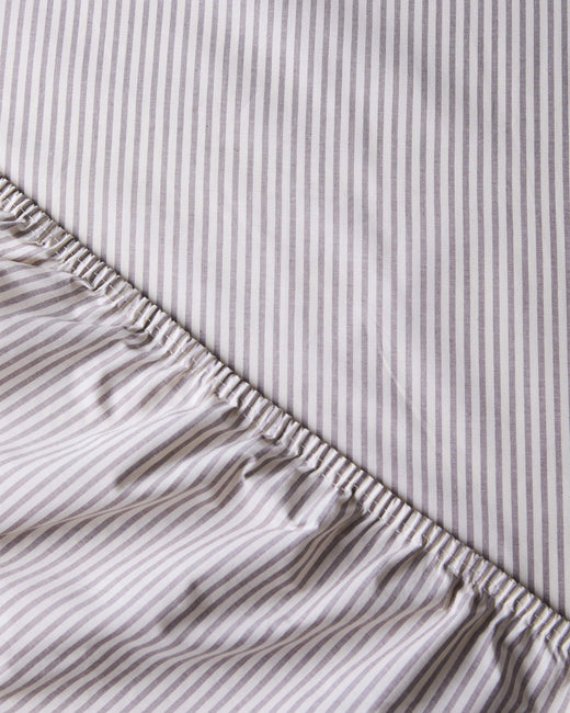 Hoeslaken Katoen Streep Brown Ecru - SUITE702