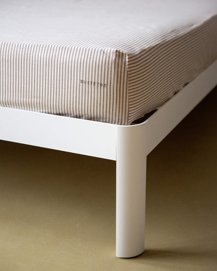 Hoeslaken Katoen Streep Brown Ecru - SUITE702