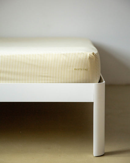 Hoeslaken Katoen Streep Lemon Ecru - SUITE702