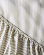Hoeslaken Katoen Streep Olive Ecru - SUITE702