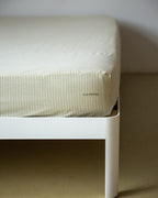 Hoeslaken Katoen Streep Olive Ecru - SUITE702