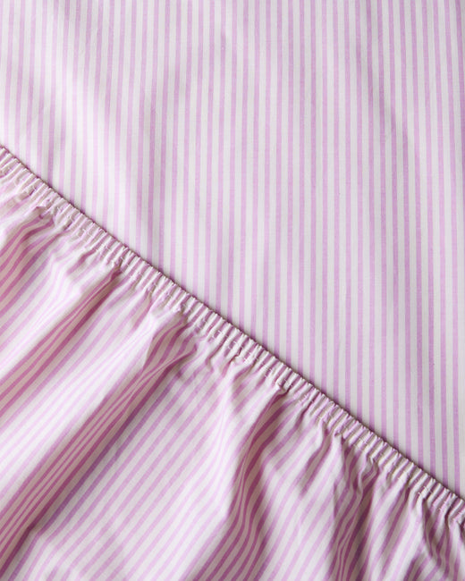 Hoeslaken Katoen Streep Pink Ecru - SUITE702